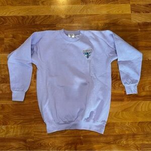 Vintage Embroidered Floral California Crewneck Purple Sweatshirt Women’s Size S